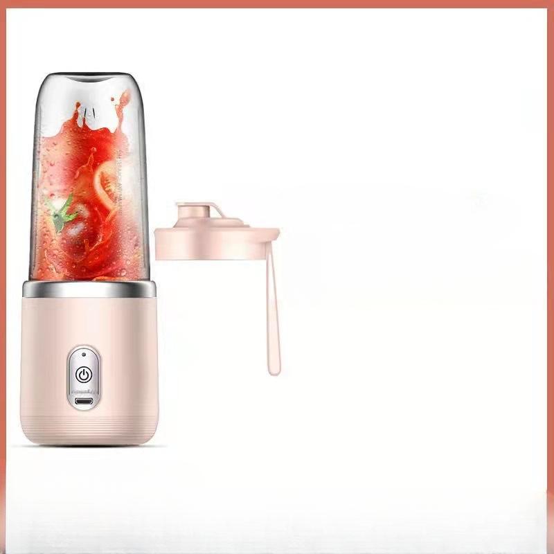 Electric Juicer 6 Blades USB Smoothie Blender Portable Wireless Mini Charging Fruit Squeezer Ice Crush Cup Kitchen Tool