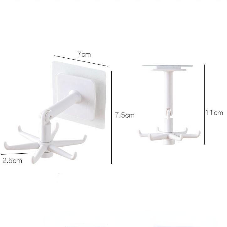 Kitchen Hook Multi-Purpose Hooks 360 Degrees Rotated Rotatable Rack For Organizer and Storage Spoon Hanger Accessories