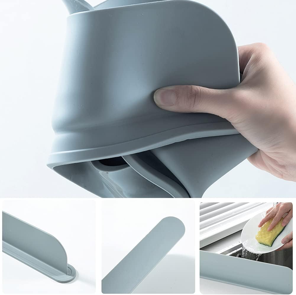 Silicone Sink Baffle Splash Guard Splash Protector Reusable Protect Clothes From Splashing Water Baffle For Washing Dish Sink