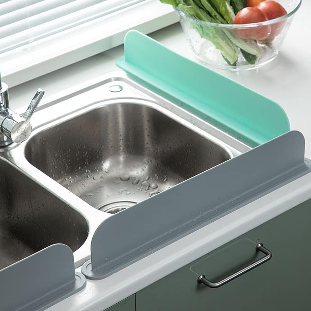 Silicone Sink Baffle Splash Guard Splash Protector Reusable Protect Clothes From Splashing Water Baffle For Washing Dish Sink