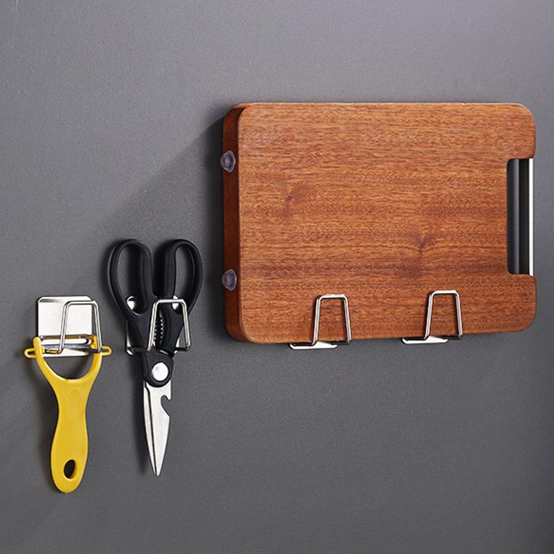 Sponge Holder for Kitchen Sink Self Adhesive Drain Drying Rack Kitchen Wall Hooks Accessories Dish Sponge and Brush Holder