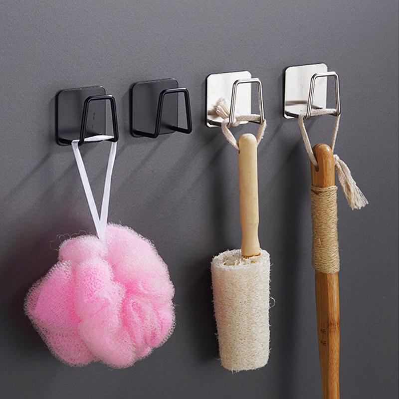 Sponge Holder for Kitchen Sink Self Adhesive Drain Drying Rack Kitchen Wall Hooks Accessories Dish Sponge and Brush Holder