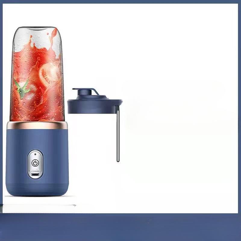 Electric Juicer 6 Blades USB Smoothie Blender Portable Wireless Mini Charging Fruit Squeezer Ice Crush Cup Kitchen Tool